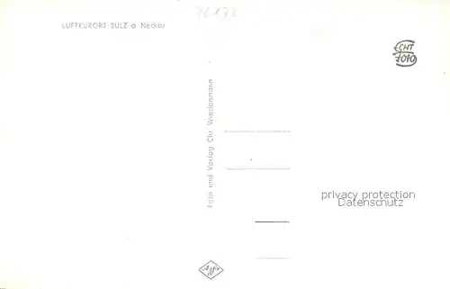 AK / Ansichtskarte Sulz_Neckar Fliegeraufnahme Sulz Neckar