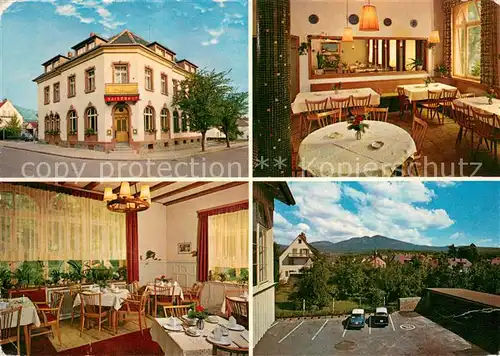 AK / Ansichtskarte Muellheim_Baden Hotel Kaiserhof Gastraeume Parkplatz Muellheim_Baden