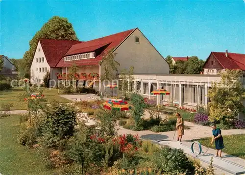 AK / Ansichtskarte Alttann_Allgaeu VDK Kur und Erholungsheim Minigolfanlage Alttann Allgaeu