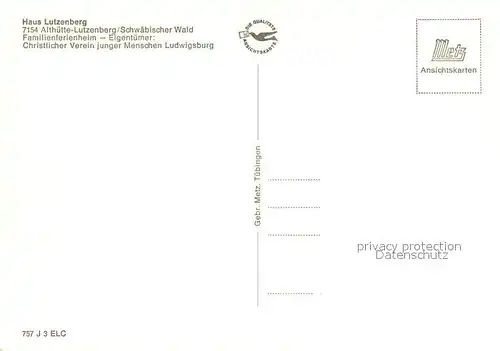 AK / Ansichtskarte Lutzenberg_Althuette Haus Lutzenberg Lutzenberg Althuette
