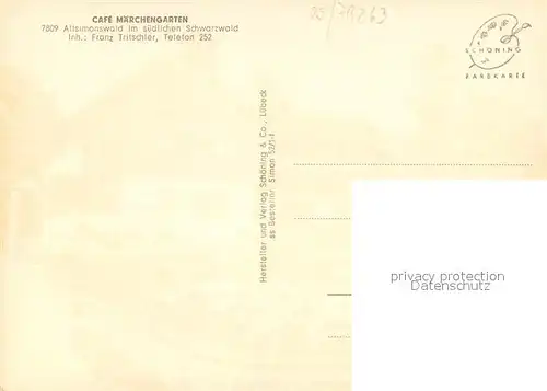 AK / Ansichtskarte Altsimonswald Cafe Maerchengarten Altsimonswald