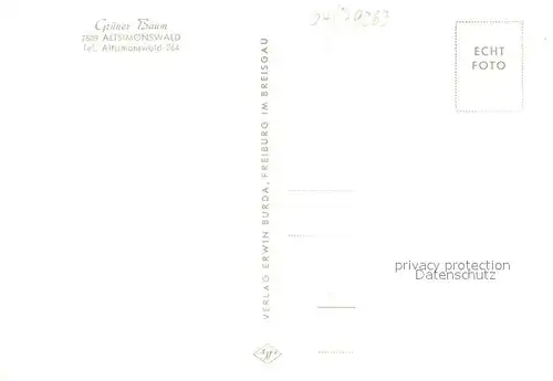 AK / Ansichtskarte Altsimonswald Gasthaus zum gruenen Baum Altsimonswald