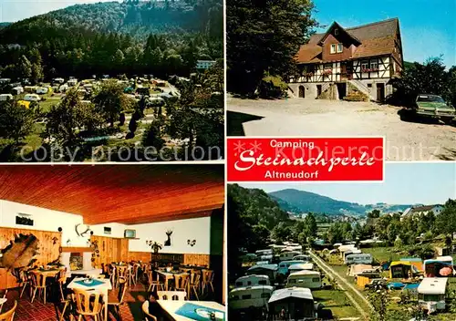 AK / Ansichtskarte Altneudorf Campingplatz Steinachperle Gasthaus zum Pflug Gastraeume Altneudorf
