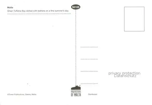 AK / Ansichtskarte Malta Ghain Tuffieha Bay dottet with bathers on a fine summerys day Malta