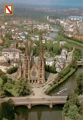 AK / Ansichtskarte Strasbourg_Alsace Eglise Saint Paul Vue aerienne Strasbourg Alsace