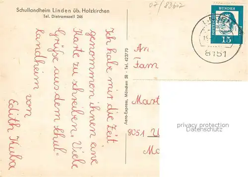 AK / Ansichtskarte Linden_Dietramszell Schullandheim Linden Pool Panorama Linden Dietramszell