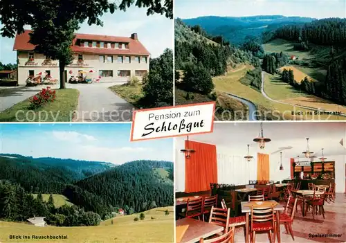AK / Ansichtskarte Schlopp Pension zum Schlossgut Rauschbachtal Steinachtal Gaststube Schlopp