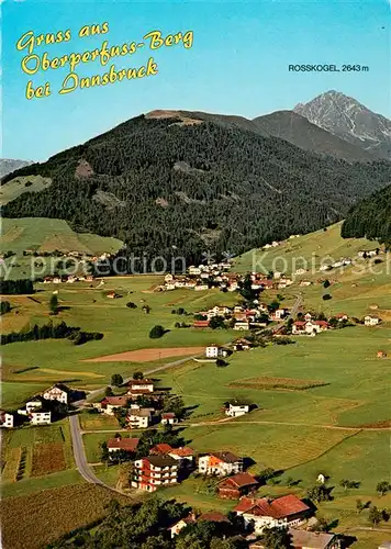 AK / Ansichtskarte Berg_Oberperfuss mit Blick zum Rosskogel Fliegeraufnahme Berg Oberperfuss