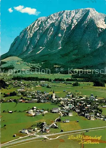 AK / Ansichtskarte Bad_Heilbrunn Panorama Kurort mit Grimming Dachsteingebirge Fliegeraufnahme Bad_Heilbrunn