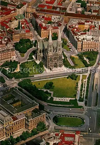 AK / Ansichtskarte Wien Votivkirche Fliegeraufnahme Wien