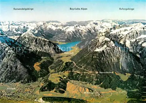 AK / Ansichtskarte Achensee und Umgebung Alpenpanorama Fliegeraufnahme Achensee