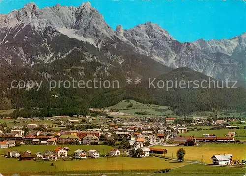 AK / Ansichtskarte Saalfelden_Steinernes_Meer Gesamtansicht Blick gegen Steinernes Meer Saalfelden_Steinernes