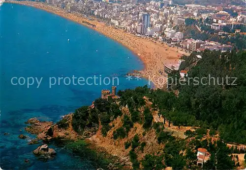 AK / Ansichtskarte Lloret_de_Mar Kuestenpanorama Fliegeraufnahme Lloret_de_Mar