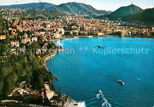 AK / Ansichtskarte Como_Lago_di_Como Panorama dall aereo Comersee Como_Lago_di_Como