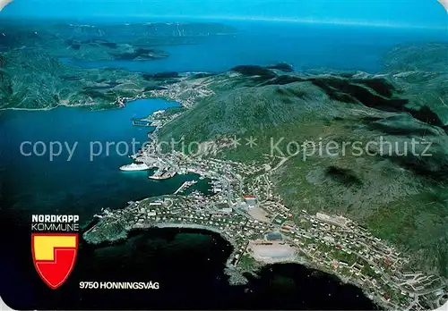 AK / Ansichtskarte Honningsvag Fliegeraufnahme Honningsvag