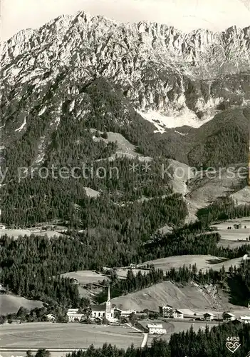 AK / Ansichtskarte Scheffau_Wilden_Kaiser Sommerfrische Panorama Kaisergebirge Scheffau_Wilden_Kaiser