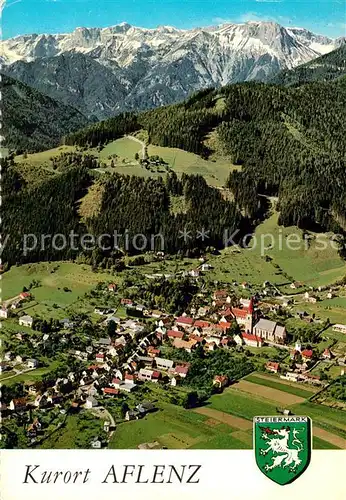 AK / Ansichtskarte Aflenz Kurort mit Hochschwab Alpenpanorama Fliegeraufnahme Aflenz