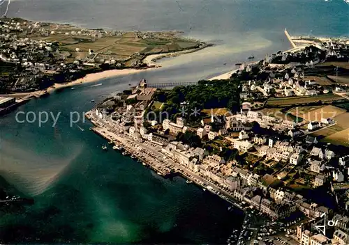 AK / Ansichtskarte Audierne Le port et l embouchure du Goyen vue aerienne Audierne