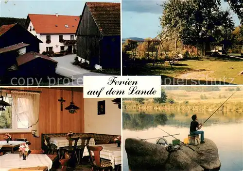 AK / Ansichtskarte Nittenau Ferienhof Eger Spielplatz Gaststube Angeln Nittenau