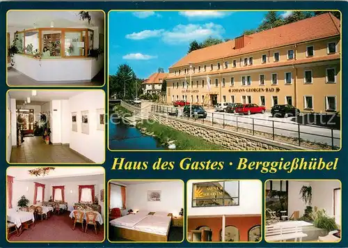 AK / Ansichtskarte Berggiesshuebel Kurhaus Berggiesshuebel Rezeption Gaststube Zimmer Berggiesshuebel
