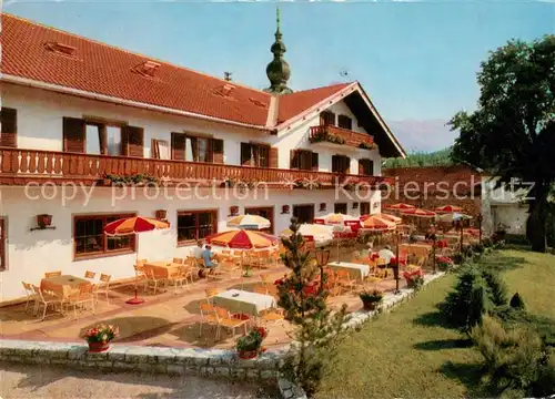 AK / Ansichtskarte Marzoll Schlossberghof Marzoll Terrasse Marzoll