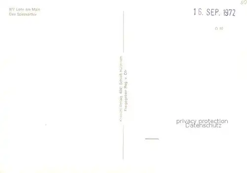 AK / Ansichtskarte Lohr_Main Fliegeraufnahme Lohr_Main