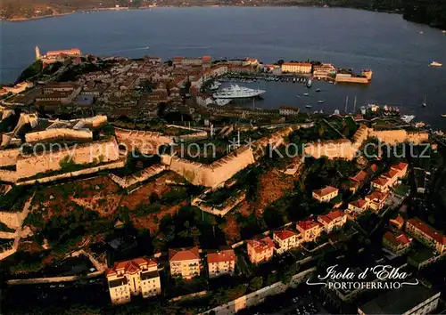 AK / Ansichtskarte Portoferraio_Toscana Fortezze Medicee Fliegeraufnahme Portoferraio Toscana
