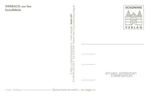AK / Ansichtskarte Simbach_Inn Inntalklinik Simbach Inn