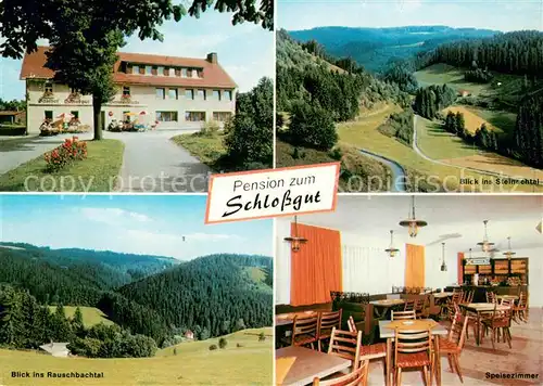 AK / Ansichtskarte Schlopp Pension zum Schlossgut Speisezimmer Steinachtal Rauschbachtal Schlopp