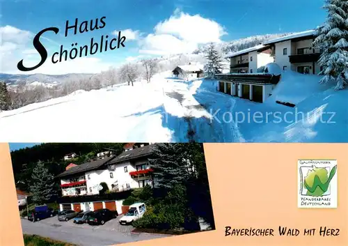 AK / Ansichtskarte Schoefweg Haus Schoenblick Ferienwohnungen Garagen Schoefweg