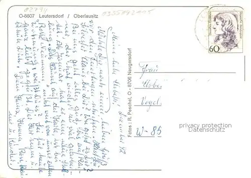 AK / Ansichtskarte Leutersdorf_Oberlausitz Kirche Wohnhaus Gasthaus Panorama Leutersdorf_Oberlausitz