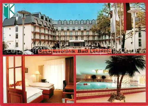 AK / Ansichtskarte Bad_Lausick Sachsenklinik Zimmer Hallenbad Bad_Lausick