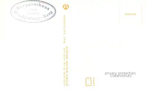 AK / Ansichtskarte Riechheimer Berg Berggasthaus Riechheimer Berg Gastraeume Aussichtsturm Riechheimer Berg