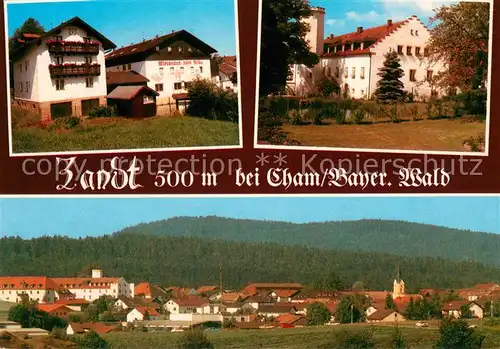 AK / Ansichtskarte Zandt_Oberpfalz Gasthof Pension Fruechtl Panorama Zandt Oberpfalz