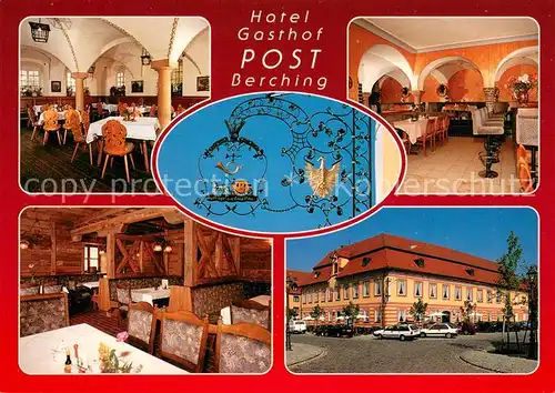 AK / Ansichtskarte Berching Hotel Gasthof Post Gastraeume Berching