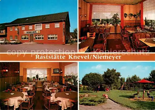 AK / Ansichtskarte Doerpen Raststaette Knevel Niemeyer Gastraeume Spielplatz Doerpen
