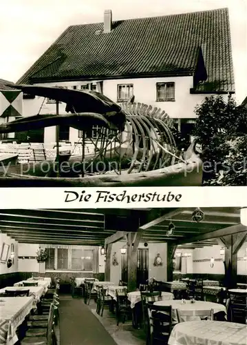 AK / Ansichtskarte Duhnen_Nordsee Die Fischerstube Gastraum Duhnen Nordsee