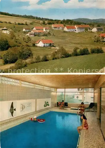 AK / Ansichtskarte Wolpadingen Panorama Gasthaus Hirschen Hallenbad Wolpadingen