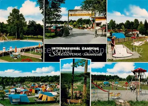 AK / Ansichtskarte Schellbronn Internationaler Campingplatz Freibad Minigolf Spielplatz Schellbronn