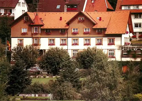 AK / Ansichtskarte Schonach_Schwarzwald Hotel Pension Rebstock Schonach Schwarzwald