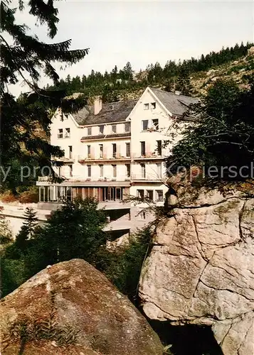 AK / Ansichtskarte Sand_Buehl Hoehenhotel Restaurant Cafe Wiedenfelsen Sand_Buehl