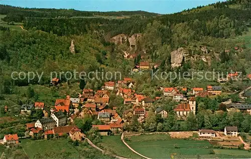 AK / Ansichtskarte Streitberg_Oberfranken Fliegeraufnahme Streitberg Oberfranken