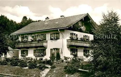 AK / Ansichtskarte Oberfischbach_Bad_Toelz Gaestehaus Pension Haus Flossmann 