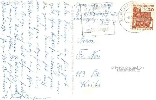 AK / Ansichtskarte Oberschoenau_Koenigssee Gaestehaus Pension Haus Almrausch Panorama mit Hoher Goell und Brett Berchtesgadener Alpen Oberschoenau Koenigssee