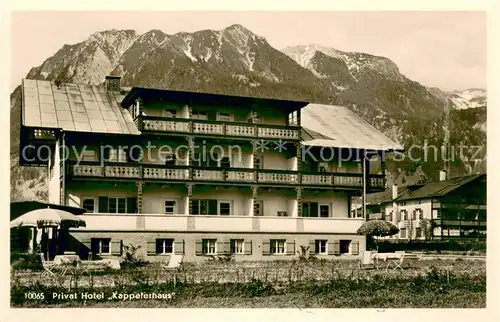 AK / Ansichtskarte Oberstdorf Hotel Kappelerhaus Allgaeuer Alpen Oberstdorf