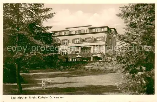 AK / Ansichtskarte Bad_Kripp Kurheim Dr. Karsten Park Bad_Kripp