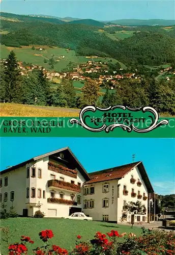 AK / Ansichtskarte Ringelai Hotel Restaurant Gross im Bayerischen Wald Landschaftspanorama Ringelai