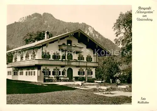 AK / Ansichtskarte Ruhpolding Bergcafe Weingarten am Unternberg Chiemgauer Alpen Ruhpolding