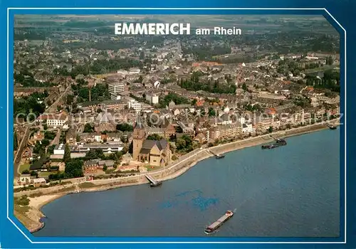 AK / Ansichtskarte Emmerich_Rhein Fliegeraufnahme Emmerich Rhein