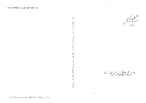AK / Ansichtskarte Emmerich_Rhein Fliegeraufnahme Emmerich Rhein